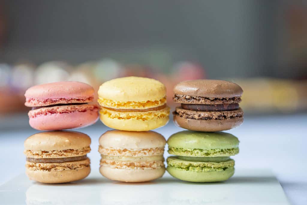 Macarons stacked up